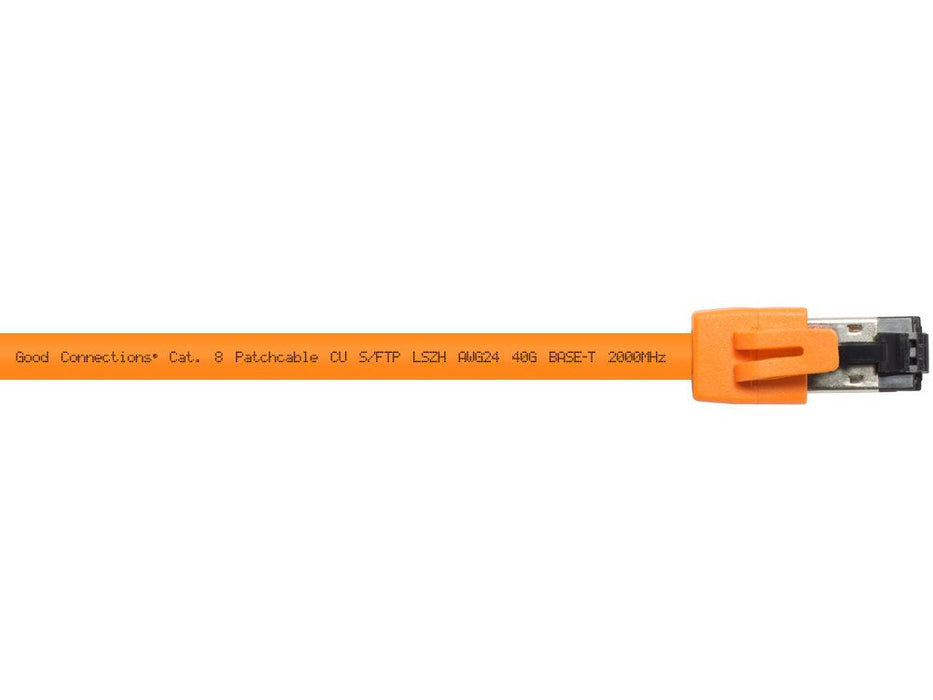 Rns® Cable De Red Cat. 8.1, S Ftp, Pimf, Halogenfrei (Lszh), 2000mhz, 40gbit S, Orange, 0,5m, Good Connections®