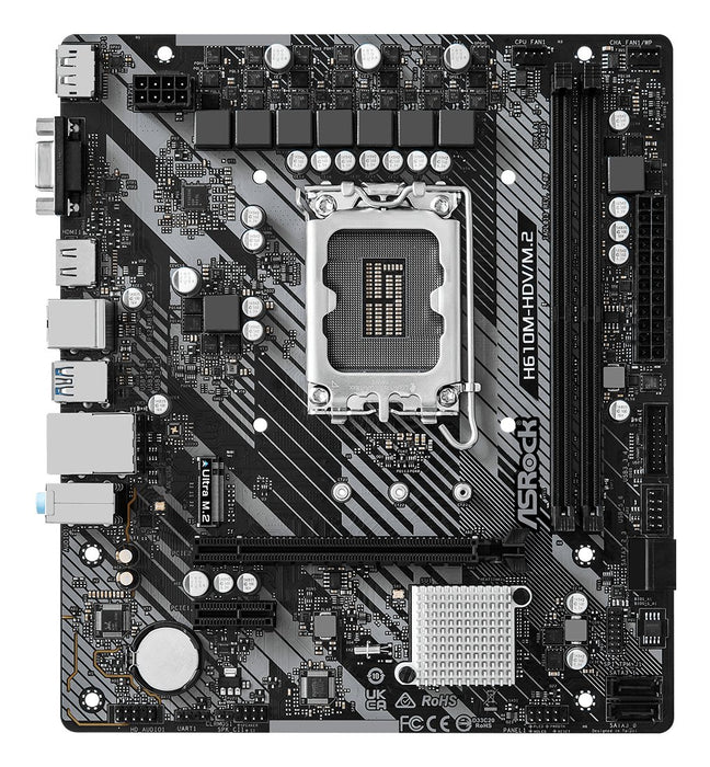 EAN 4710483939860 - Asrock H610M-HDV/M.2 R2.0 Intel H610 LGA 1700 micro ATX imagen 2
