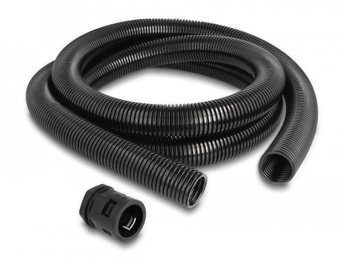 Delock 60466 Funda Protectora De Cable De 2 M X 28,5 Mm Con Juego De Conector Pg21 Negro
