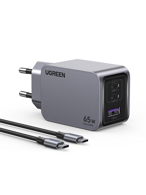 EAN 6941876228713 - Ugreen 25871 cargador de dispositivo móvil Universal Gris Corriente alterna Carga rápida Interior imagen 2
