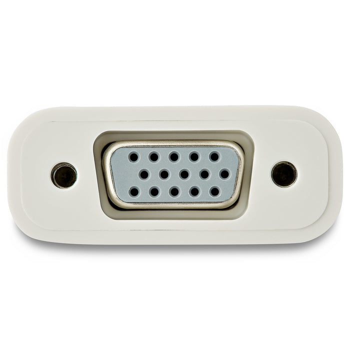 Startech.Com Adaptador Gráfico Usb-C A Vga Conversor De Vídeo Usb 3.1 Type-C A Vga Blanco Adaptador Usb / Vga Usb-C (M) A Hd-15 (Vga) (H) Usb 3.1 Gen 1 / Thunderbolt 3 17.5 M Alimentación Usb Admite 1920x1200 (Wuxga) Blanco Para P/N: Tb