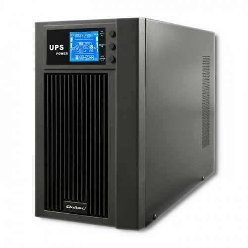 EAN 5901878530437 - Qoltec 53043 sistema de alimentación ininterrumpida (UPS) Doble conversión (en línea) 3 kVA 2400 W 2 sali imagen 1