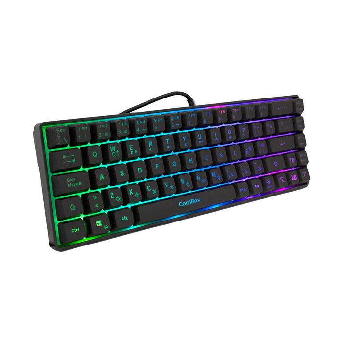 EAN 8436556141690 - CoolBox mini TM065 teclado Juego USB QWERTY Español Negro imagen 4