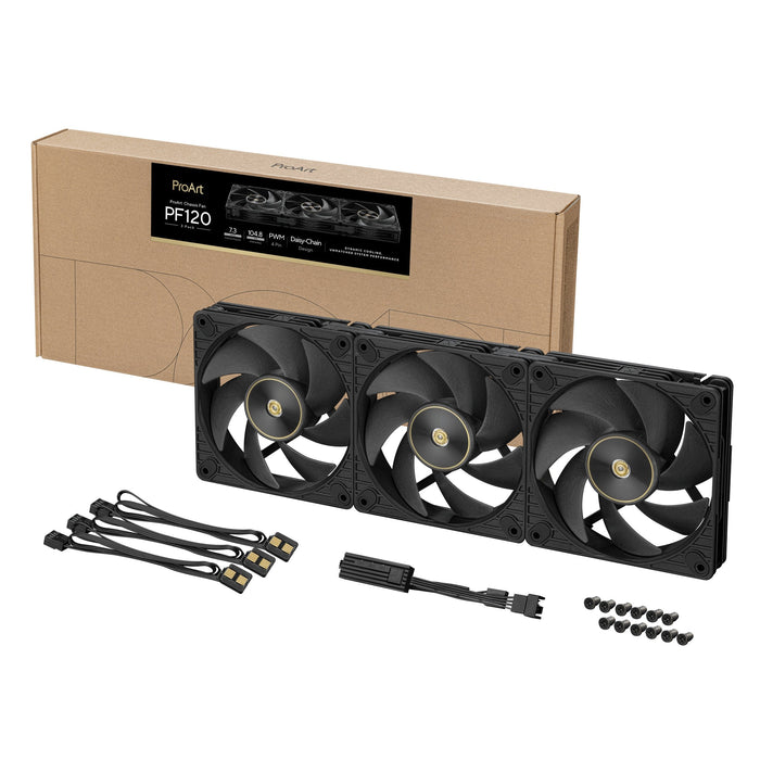 Ventilador Pc Asus Proart Pf120 Fan Pwm Negro 3in1