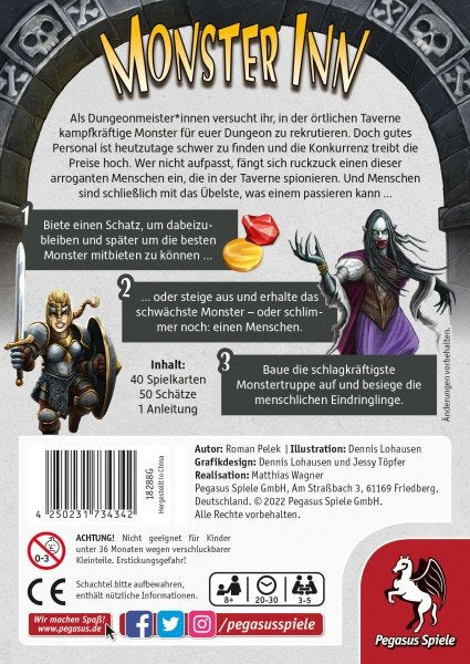 EAN 4250231734342 - Pegasus Spiele Monster Inn Juego de mesa Interpretación de roles imagen 4