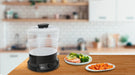 EAN 3045380019225 - Tefal Minicompact VC139810 vaporizador 2 cesta(s) Independiente 800 W Negro imagen 4