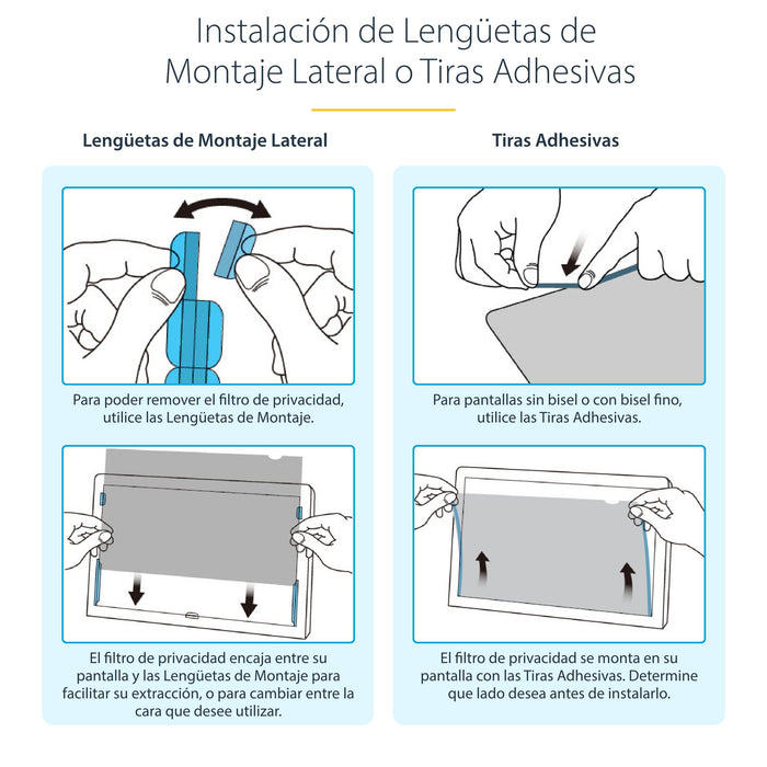 EAN 65030901888 - StarTech.com 2469G-PRIVACY-SCREEN filtro para monitor 61 cm (24") Filtro de privacidad para pantallas sin m imagen 13
