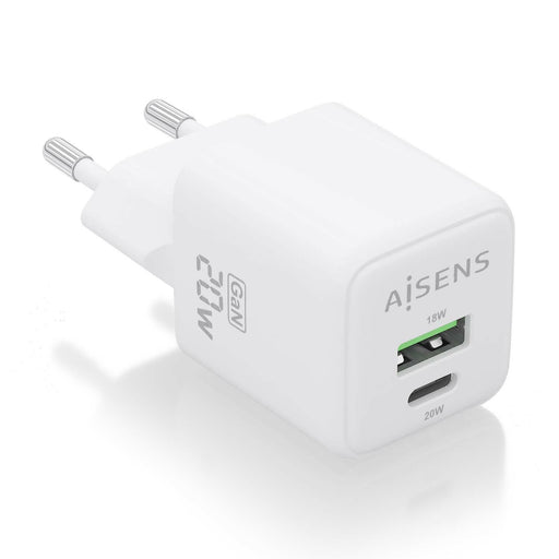 EAN 8436574709469 - AISENS ASCH-20W2P010-W cargador de dispositivo móvil Universal Corriente alterna Carga rápida Interior imagen 1
