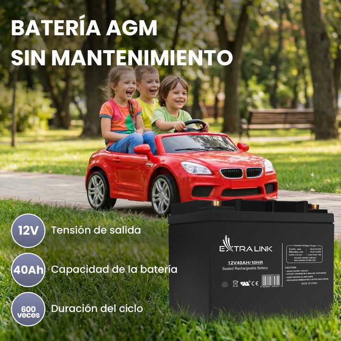Extralink Akumulator Battery Accumulator 12v 40ah - Batterie - 40.000 Mah Sealed Lead Acid (Vrla) 13.5 V 12 Ah