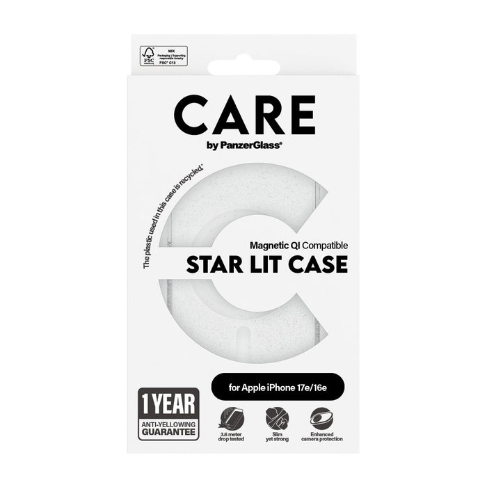 EAN 5715685021015 - PanzerGlass CARE™ by ® Star Lit Case w. White Qi Compatible iPhone 17e | 16e funda para teléfono móvil Tr imagen 3