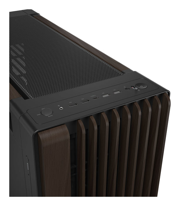 Caja  Pc Asus Geh Proart Pa602 Walnut Wood Metal Pwm Modern Negro