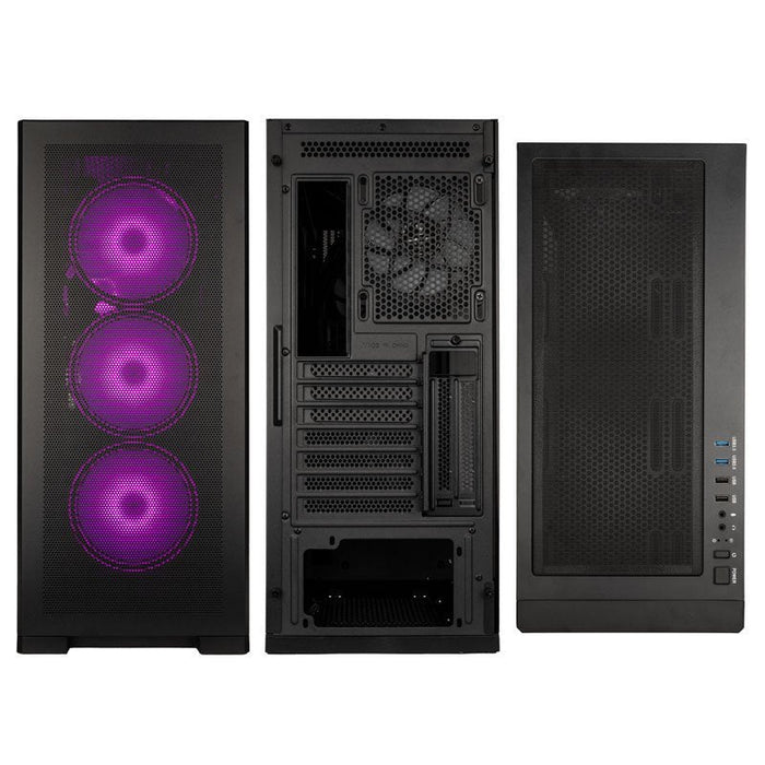 Kolink Unity Meshbay Argb Midi-Tower, Tempered Glass - Negro