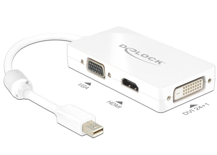 EAN 4043619626304 - DeLOCK 0.16m DisplayPort/VGA + HDMI + DVI 0,16 m Mini DisplayPort VGA (D-Sub)+ HDMI + DVI Blanco imagen 2