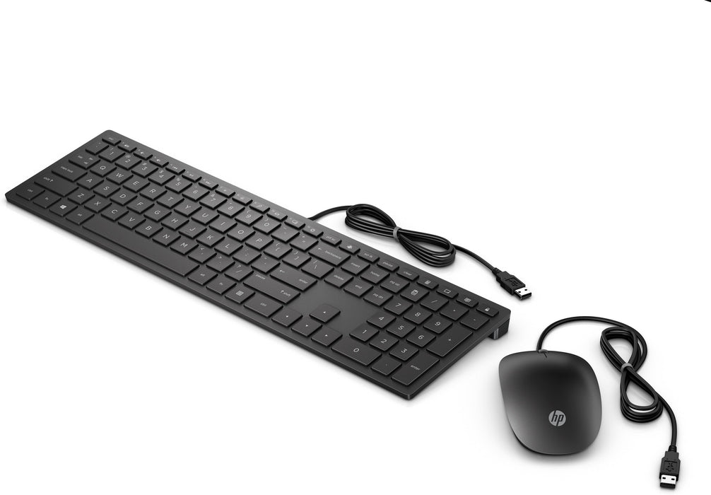 EAN 0192545457873 - HP PAV WIREDCOMBO KEYBOARD 400 FR teclado Ratón incluido Oficina USB Negro imagen 3