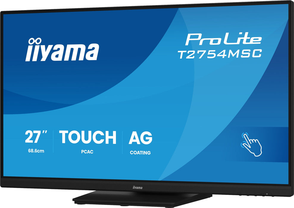 Iiyama 68.6cm 27" T2754msc-B2ag 16:9 M-Touch Vga+Hdmi