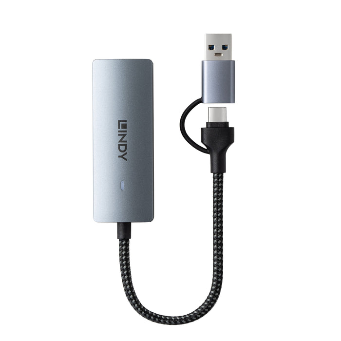 EAN 4002888434157 - Lindy 43415 hub de interfaz USB 3.2 Gen 2 (3.1 Gen 2) Type-C 5000 Mbit/s Gris imagen 4