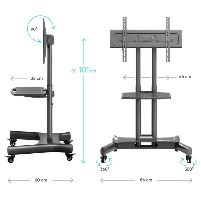 EAN 4603728443508 - ONKRON TS1350-B soporte para TV 177,8 cm (70") Negro imagen 14