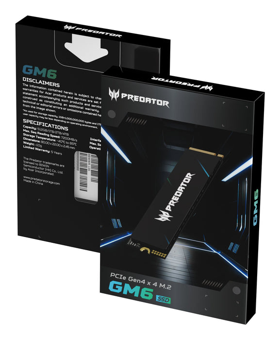 EAN 6955914639744 - Predator GM6-2TB M.2 PCI Express 4.0 NVMe SLC imagen 11