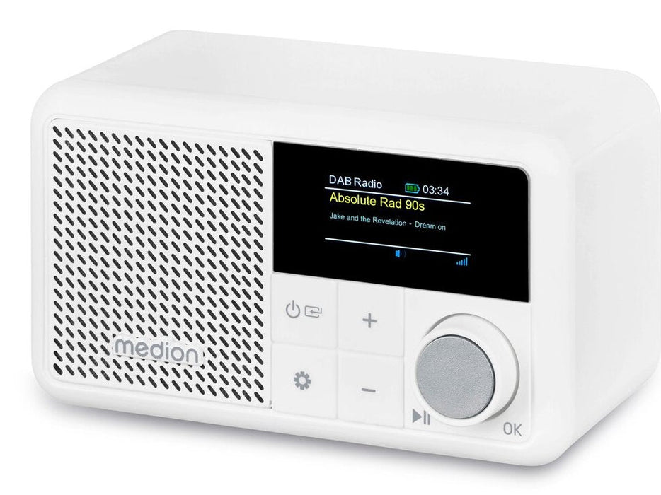 Medion Life® S66822 Tragbares Dab+ Radio Weiss