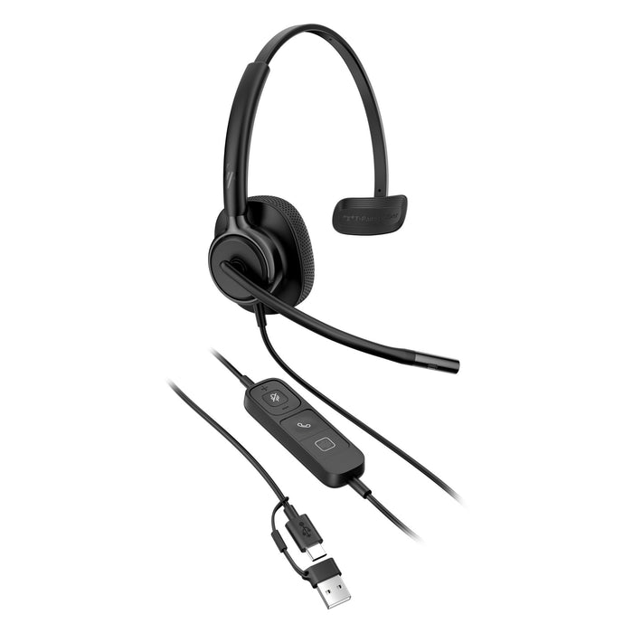 EAN 0199251820328 - HP Poly POLY MISSION 425 USB HS CL WW Alámbrico Diadema Oficina/Centro de llamadas Negro imagen 4