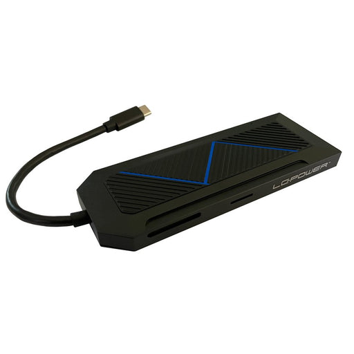 EAN 4260070129100 - LC-Power LC-HUB-C-MULTI-6-RGB hub de interfaz USB 3.2 Gen 2 (3.1 Gen 2) Type-C 5000 Mbit/s Negro imagen 1