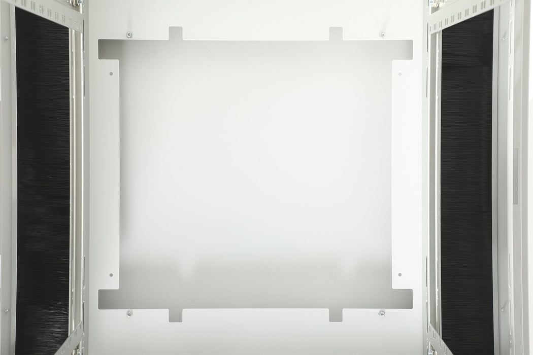 Armario De Red De 42ua Unique, 2053x800x800 Mm Puerta Frontal Acristalada Dos Hojas, Gris