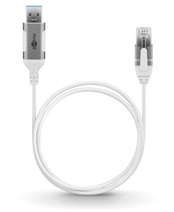 EAN 4040849743771 - Goobay 74377 cambiador de género para cable USB 3.0 type A RJ45 Blanco imagen 5