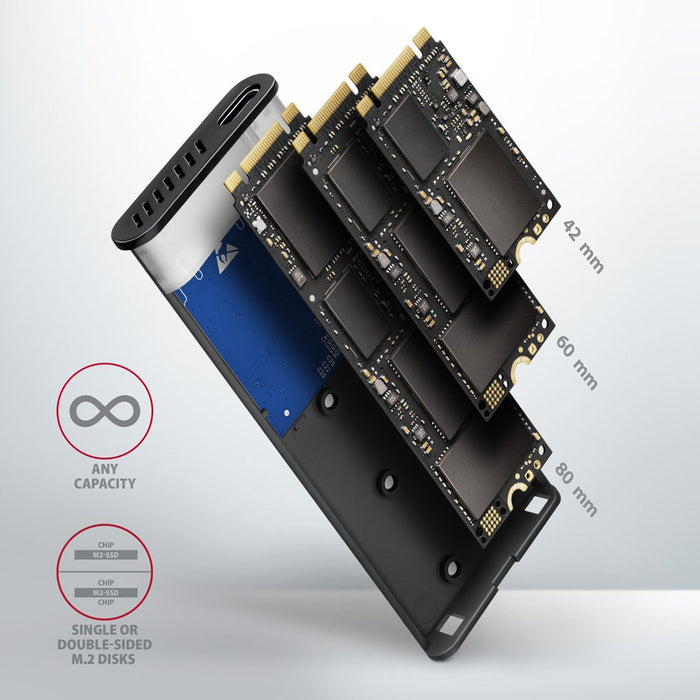 EAN 8595247907097 - Axagon EEM2-SB2 caja para disco duro externo Caja externa para unidad de estado sólido (SSD) Negro M.2 imagen 9