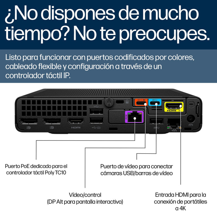 EAN 5902002274418 - HP Poly Studio Base Kit G9 Plus for Microsoft Teams HP Mini IP PC w/TC10 sistema de video conferencia Eth imagen 10