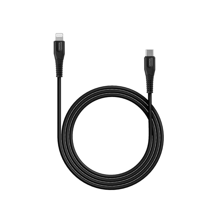 Canyon Cable Mfi-4 Type-C To Lightning 1.2m Black
