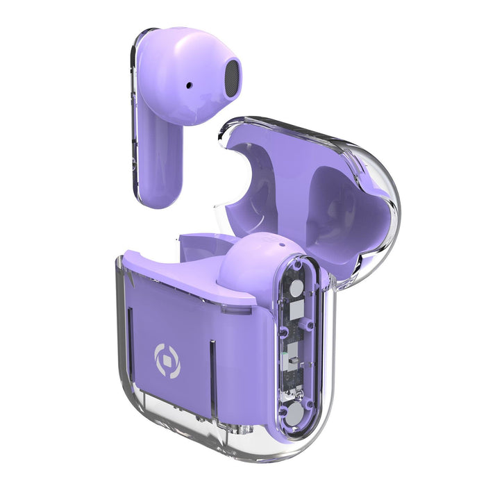 EAN 8021735201977 - Celly SHEER Auriculares True Wireless Stereo (TWS) Dentro de oído Llamadas/Música Transparente, Violeta imagen 1