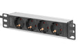 EAN 4016032474777 - Digitus DN-95418 unidad de distribución de energía (PDU) 4 salidas AC 0U/1U Negro imagen 1
