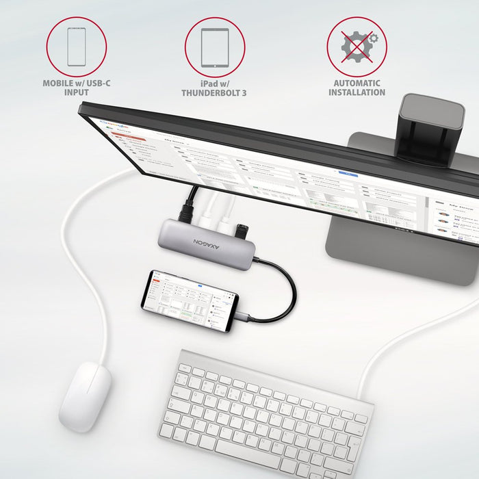 EAN 8595247907011 - Axagon HMC-HCR3A 3x USB-A+ HDMI+ SD/microSD USB-C 3.2 Gen 1 hub 20cm Alámbrico USB 3.2 Gen 1 (3.1 Gen 1)  imagen 5