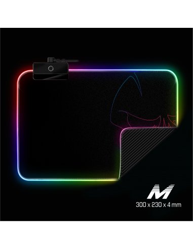 Alfombrilla Spirit Of Gamer Skull Rgb M Con Iluminación Led 300 X 230 X 3mm