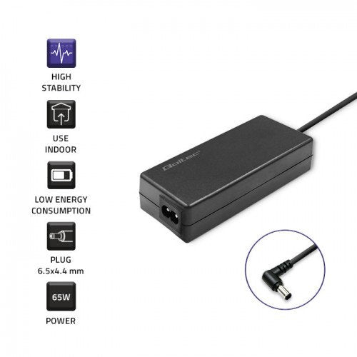 EAN 5901878510293 - Qoltec 51029 adaptador e inversor de corriente Interior 65 W Negro imagen 7