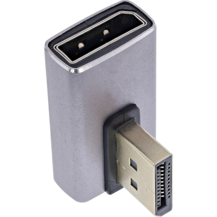 Inline® Displayport 1.4 Adapter, Macho / Female, 90° Vertical Right, 8k Uhd