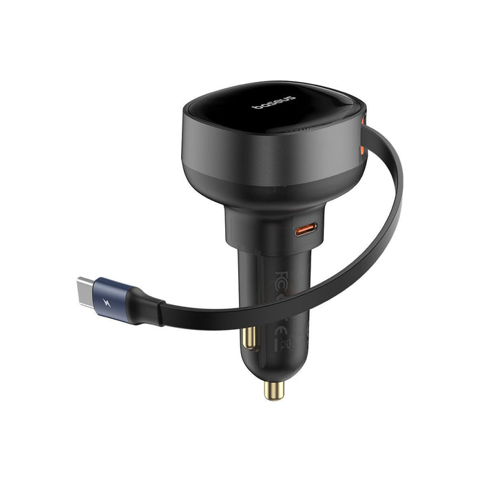 Ladowarka Samochodowa Baseus Enjoyment Pro Z Kablem Usb-C, 60w (Czarna)