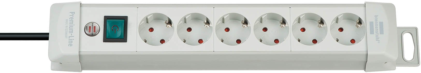 EAN 4007123624201 - Brennenstuhl 1955560100 base múltiple 3 m 6 salidas AC Gris imagen 1