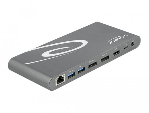 EAN 4043619877720 - DeLOCK 87772 base para portátil y replicador de puertos Alámbrico Thunderbolt 3 Gris imagen 2