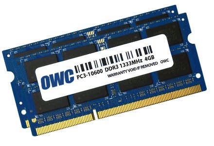 EAN 0794504764024 - OWC OWC1333DDR3S08S módulo de memoria 8 GB 2 x 4 GB DDR3 204-pin SO-DIMM imagen 1