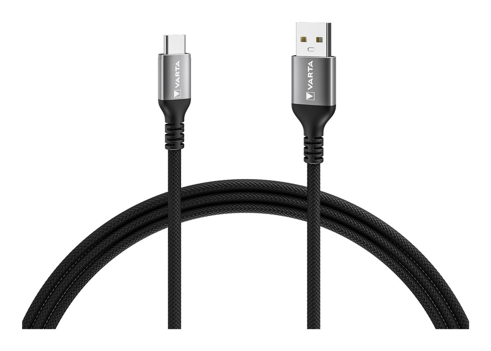 EAN 4008496066216 - Varta 57935 cable USB 2 m USB A USB C 5 Gbit/s 60 W Negro, Gris imagen 2