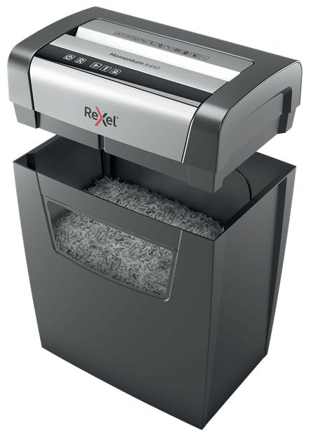 EAN 5028252523240 - Rexel Momentum X410 triturador de papel Corte en partículas 62 dB Negro, Gris imagen 3