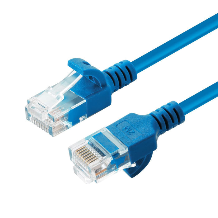 EAN 5704174044444 - Microconnect V-UTP6A10B-SLIM cable de red Azul 10 m Cat6a U/UTP (UTP) imagen 1