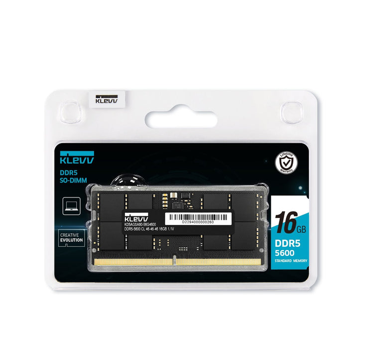 Memoria Klevv 16 Gb 1x16gb Ddr5-Ram So-Dimm Pc5600 Cl46