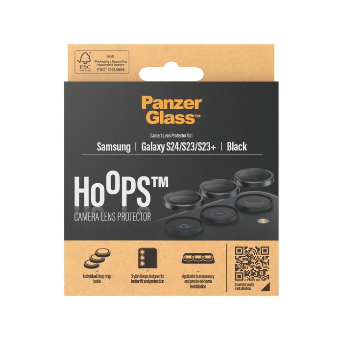 EAN 5711724012075 - PanzerGlass ® Hoops® Camera Lens Protector Black Samsung Galaxy S24 | S23 | S23+ Protector de pantalla 1  imagen 3