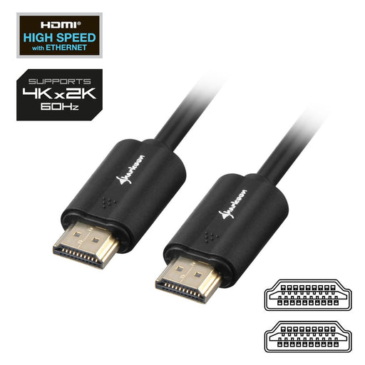 EAN 4044951018079 - Sharkoon HDMI/HDMI 4K, 10m cable HDMI HDMI tipo A (Estándar) Negro imagen 2