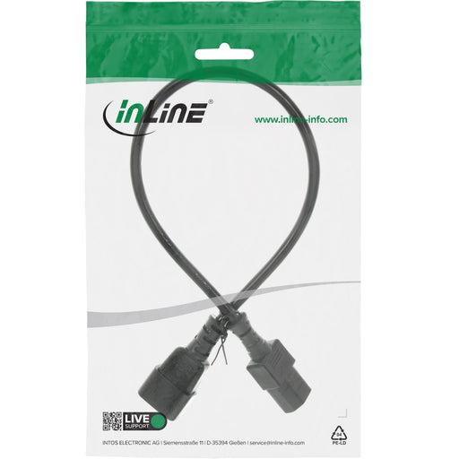 EAN 4043718020423 - InLine 16607 cable de transmisión Negro 0,75 m C14 acoplador C13 acoplador imagen 2