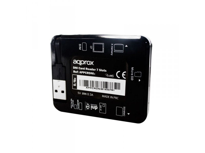 EAN 8435099517054 - Approx appCRDNIB lector de tarjeta USB 2.0 Negro, Púrpura imagen 4