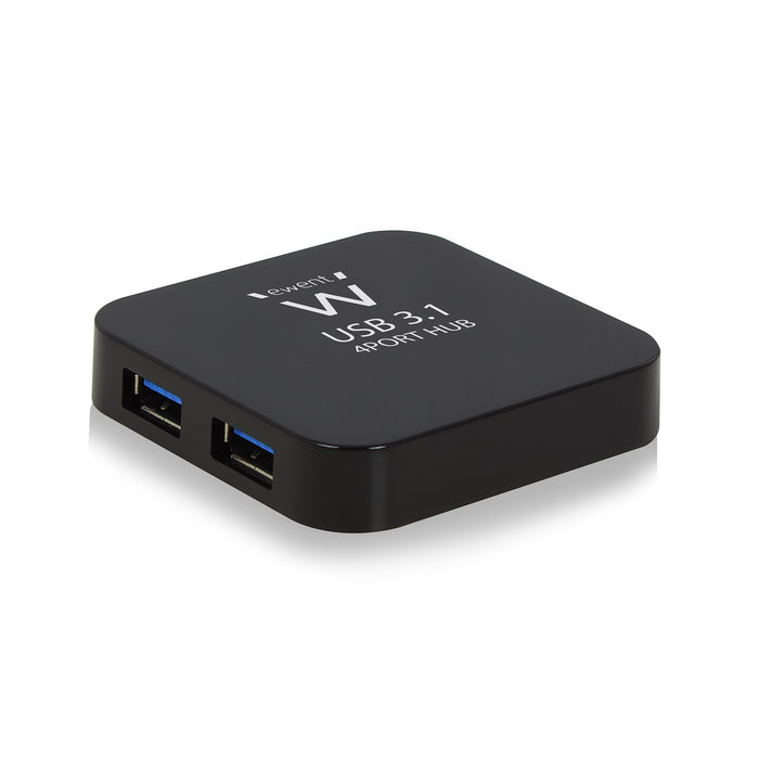 EAN 8056045879929 - Ewent EW1134 hub de interfaz USB 3.2 Gen 2 (3.1 Gen 2) Type-A 5000 Mbit/s Negro imagen 1
