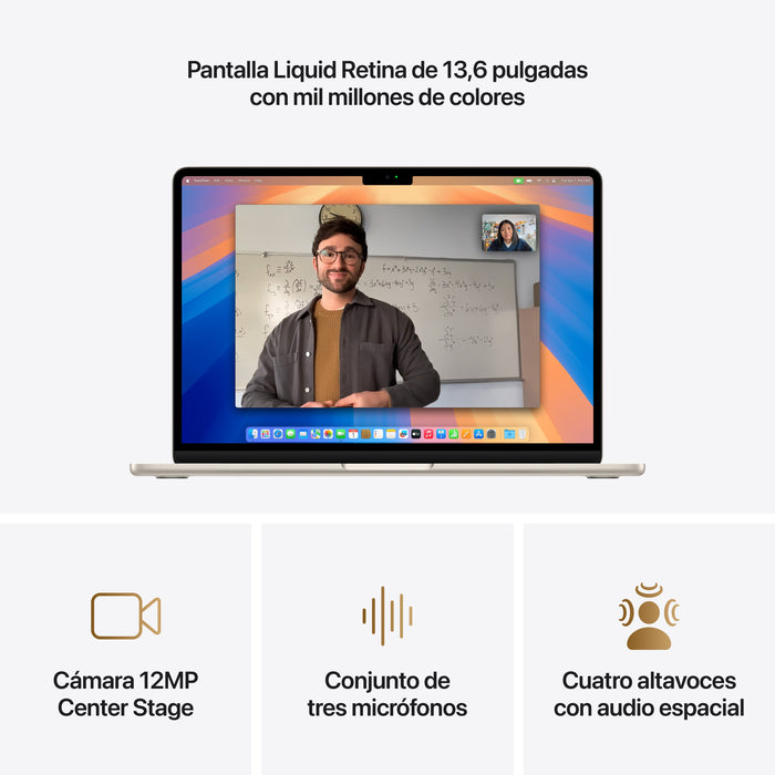 EAN 0195949837845 - Apple MacBook Air Apple M M4 Portátil 34,5 cm (13.6") 16 GB 512 GB SSD Wi-Fi 6E (802.11ax) macOS Sequoia  imagen 5
